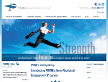 Tablet Screenshot of primelearninggroup.com